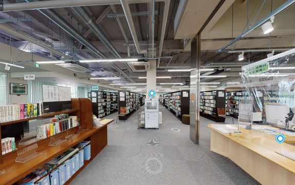 3Dバーチャルツアー撮影事例|清水町立図書館1