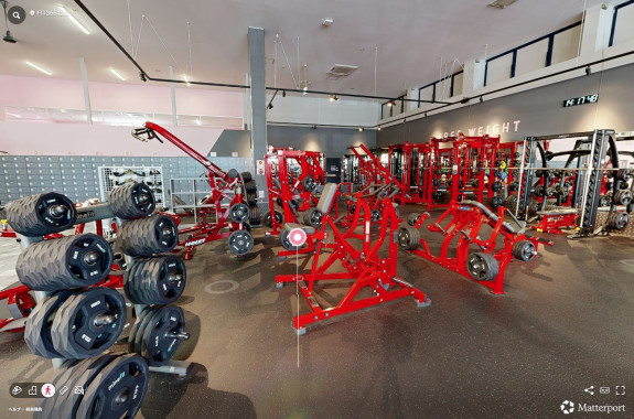 3Dバーチャルツアー撮影事例｜フィットネスジムFIT365北上1